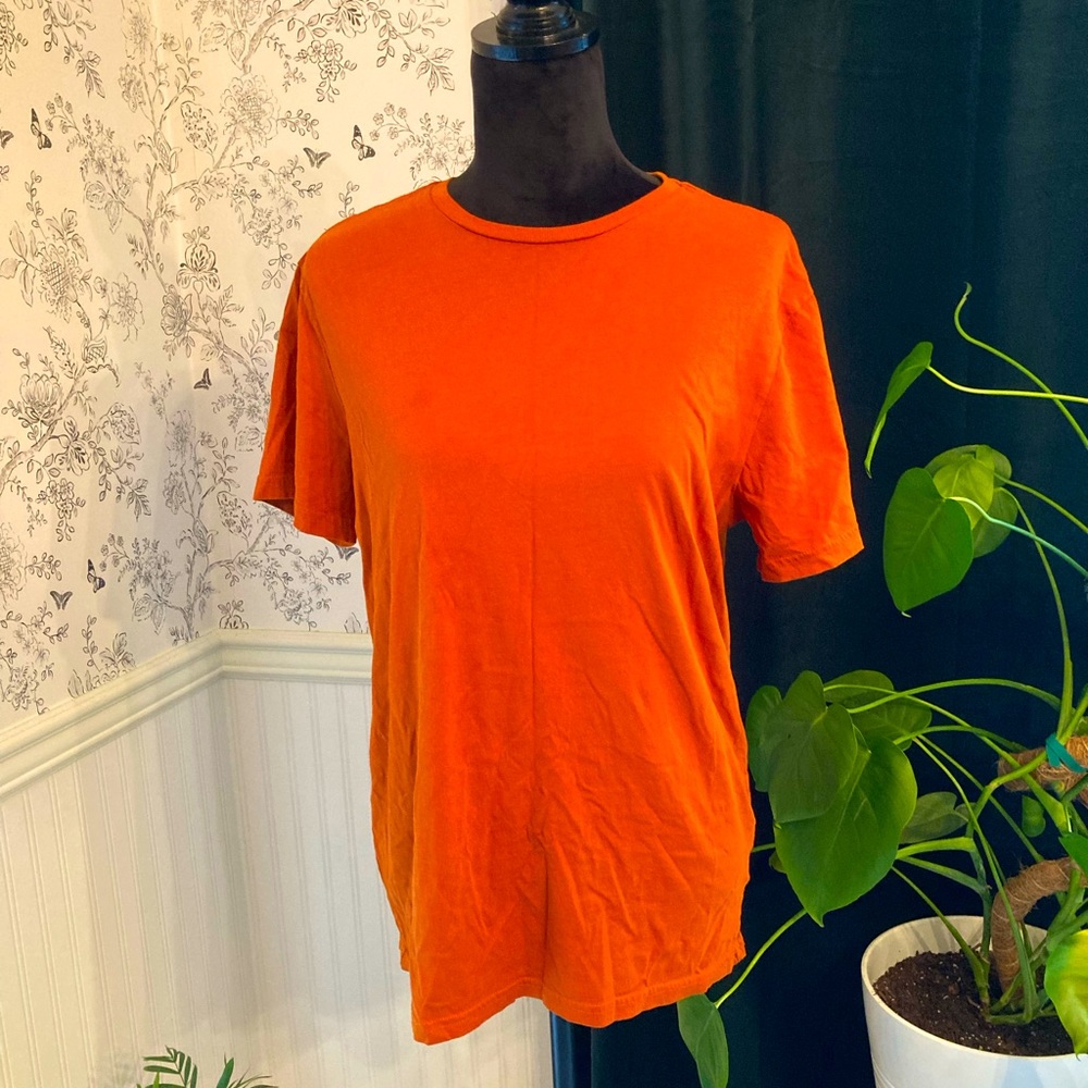 Men’s Plain Orange T-Shirt.
